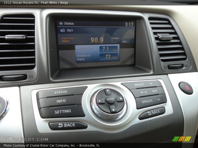 Pearl White / Beige 2012 Nissan Murano SV