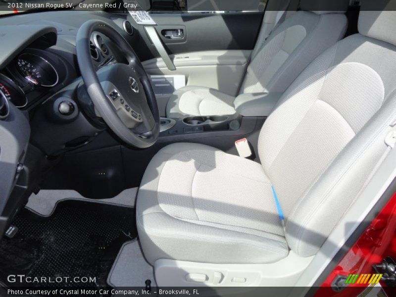 Cayenne Red / Gray 2012 Nissan Rogue SV