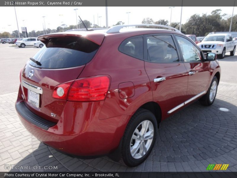 Cayenne Red / Gray 2012 Nissan Rogue SV