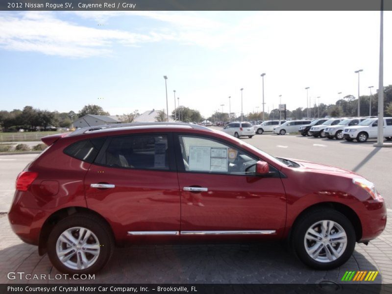 Cayenne Red / Gray 2012 Nissan Rogue SV