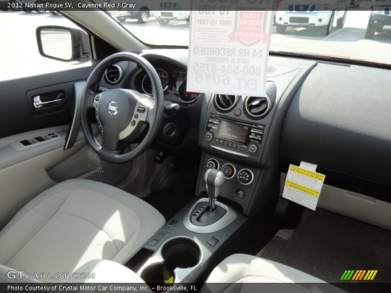Cayenne Red / Gray 2012 Nissan Rogue SV