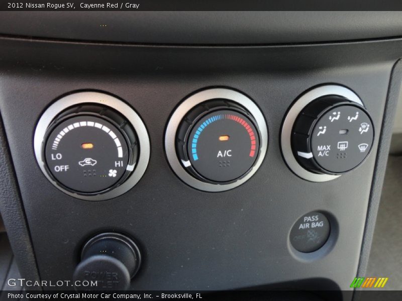Cayenne Red / Gray 2012 Nissan Rogue SV