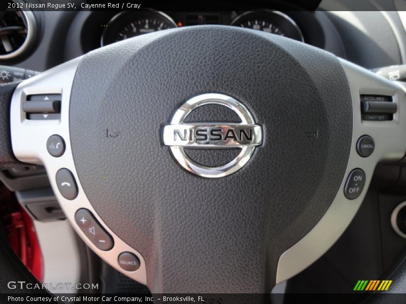 Cayenne Red / Gray 2012 Nissan Rogue SV