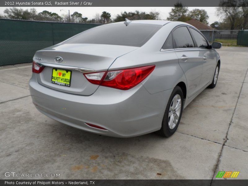 Radiant Silver / Gray 2012 Hyundai Sonata GLS