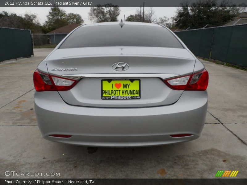 Radiant Silver / Gray 2012 Hyundai Sonata GLS