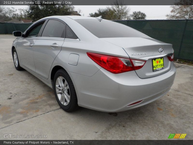 Radiant Silver / Gray 2012 Hyundai Sonata GLS