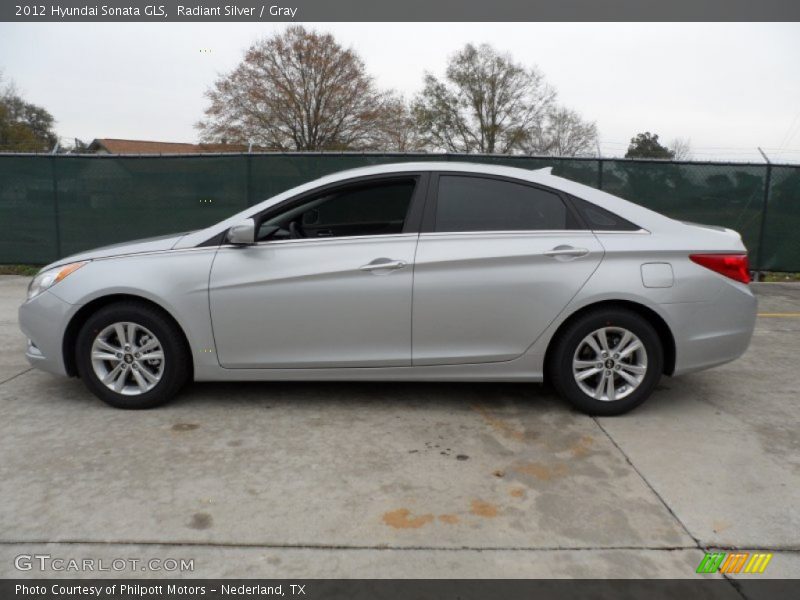 Radiant Silver / Gray 2012 Hyundai Sonata GLS