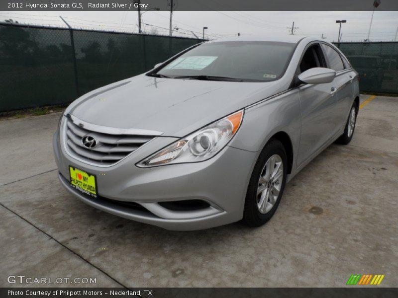 Radiant Silver / Gray 2012 Hyundai Sonata GLS