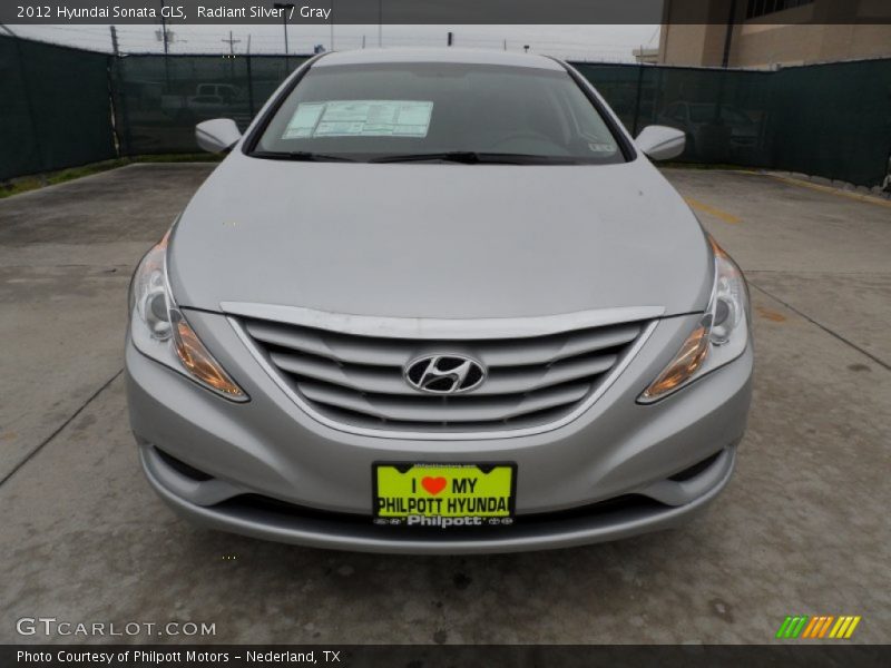 Radiant Silver / Gray 2012 Hyundai Sonata GLS