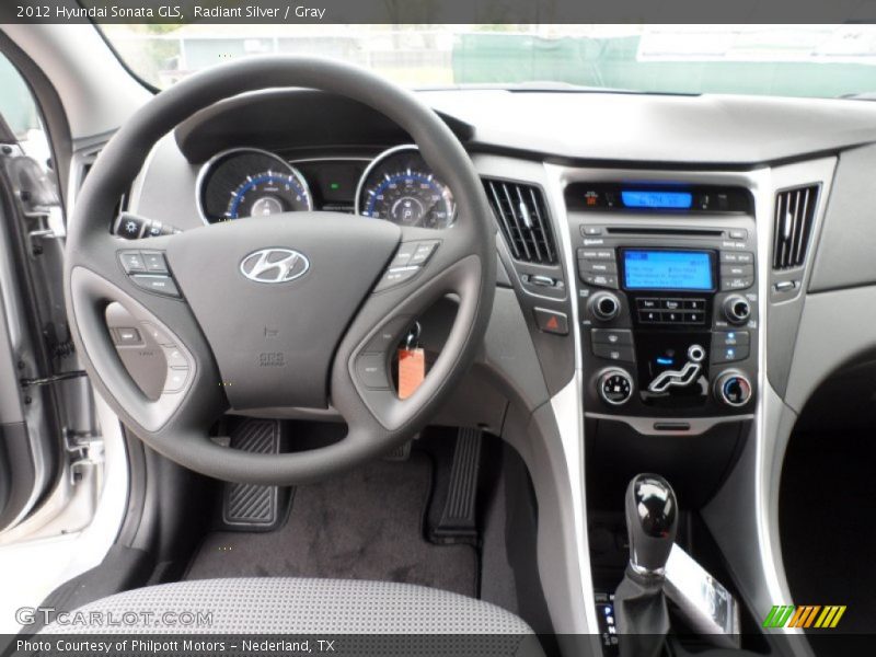 Radiant Silver / Gray 2012 Hyundai Sonata GLS