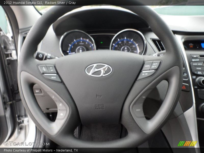 Radiant Silver / Gray 2012 Hyundai Sonata GLS