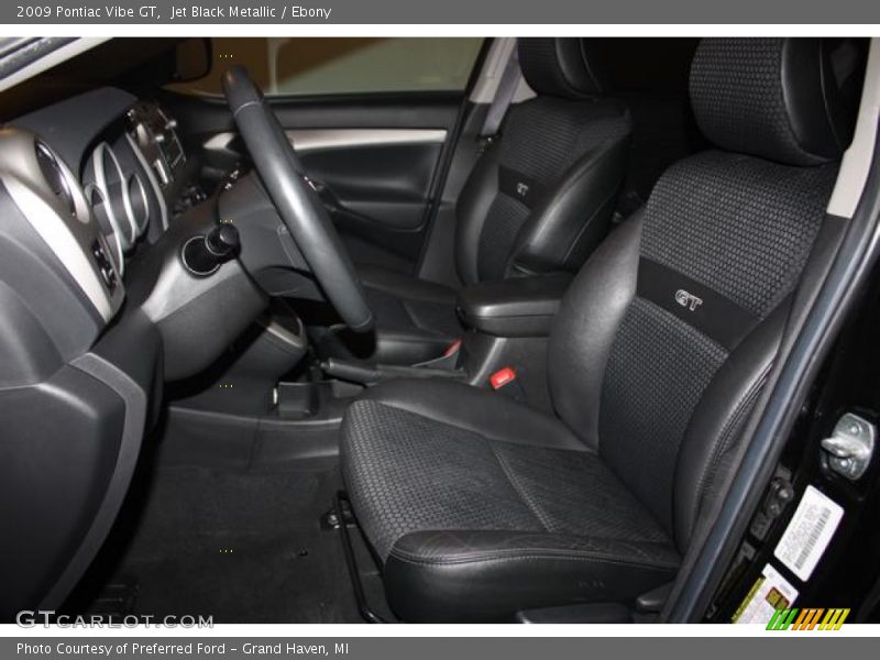 Jet Black Metallic / Ebony 2009 Pontiac Vibe GT