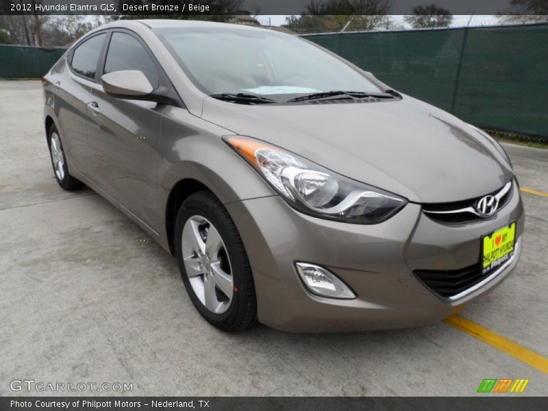 Desert Bronze / Beige 2012 Hyundai Elantra GLS