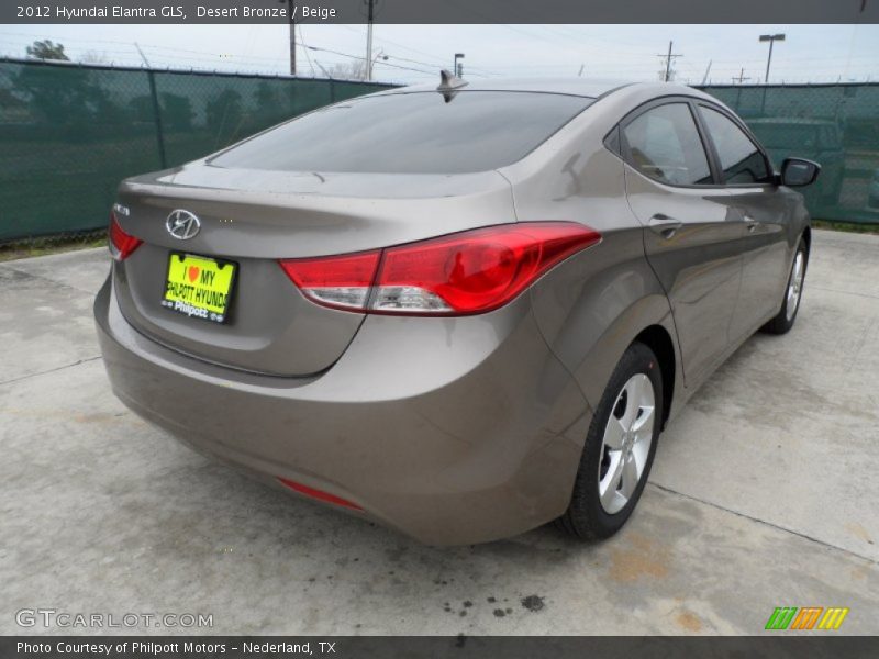 Desert Bronze / Beige 2012 Hyundai Elantra GLS