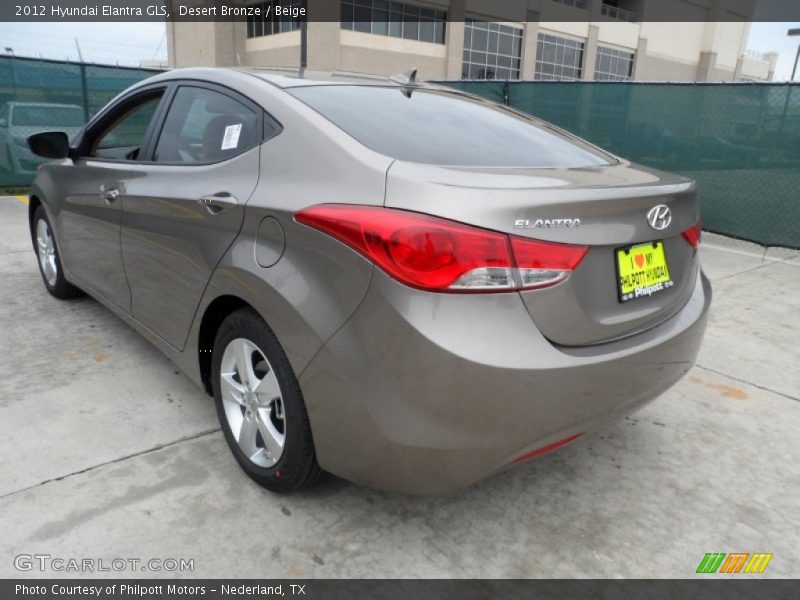 Desert Bronze / Beige 2012 Hyundai Elantra GLS