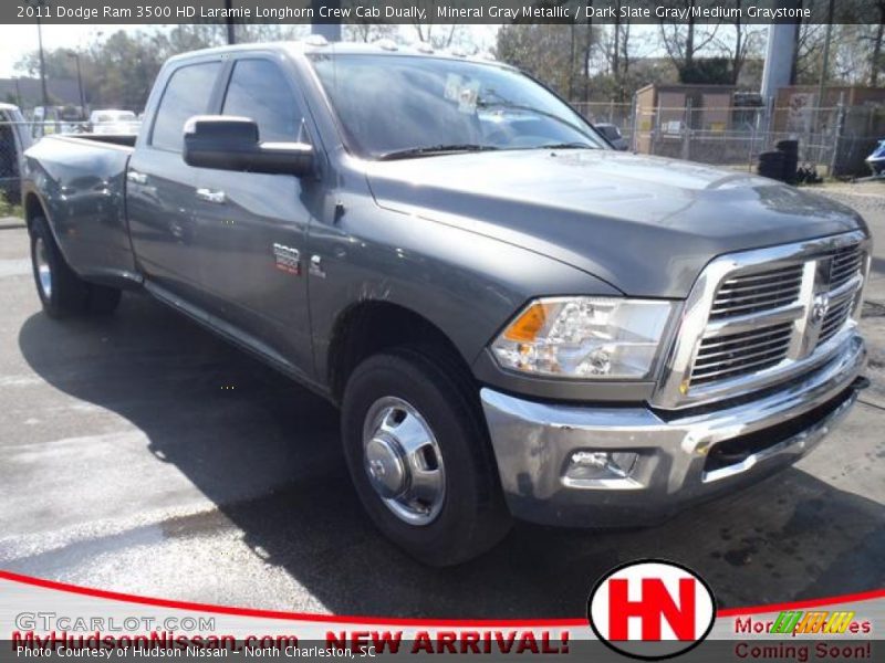 Mineral Gray Metallic / Dark Slate Gray/Medium Graystone 2011 Dodge Ram 3500 HD Laramie Longhorn Crew Cab Dually