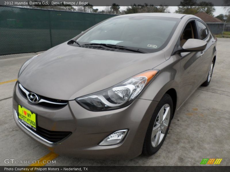 Desert Bronze / Beige 2012 Hyundai Elantra GLS