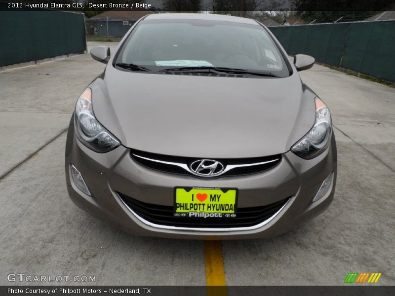Desert Bronze / Beige 2012 Hyundai Elantra GLS