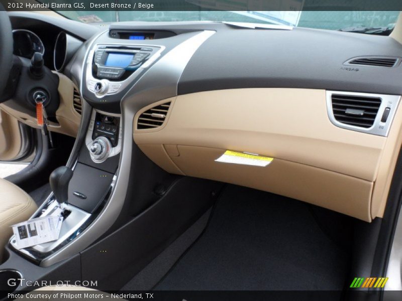 Desert Bronze / Beige 2012 Hyundai Elantra GLS