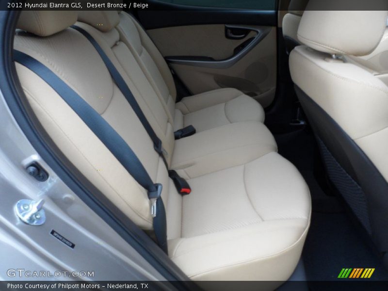 Rear Seat of 2012 Elantra GLS