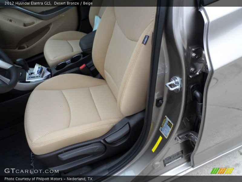 Desert Bronze / Beige 2012 Hyundai Elantra GLS