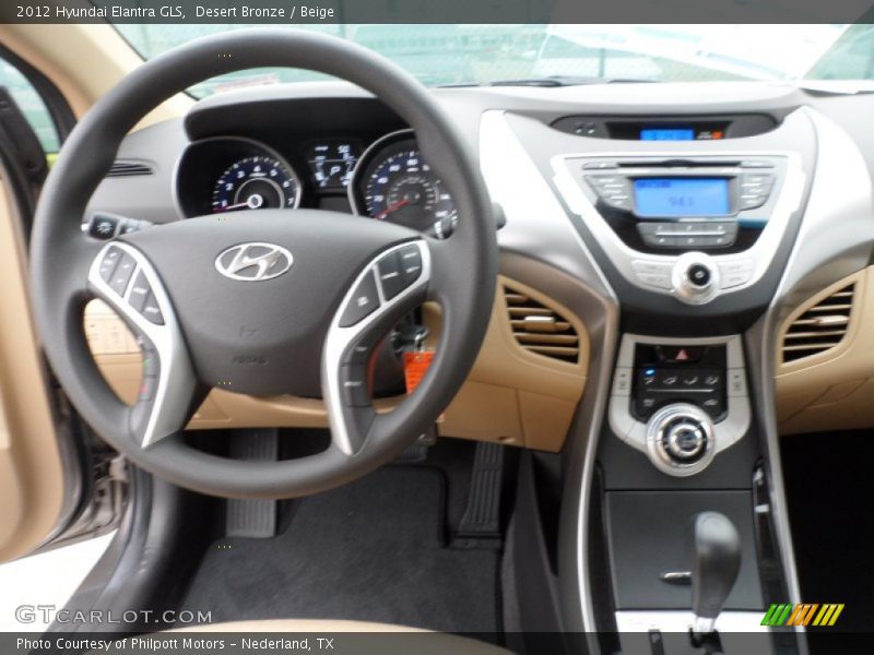 Desert Bronze / Beige 2012 Hyundai Elantra GLS