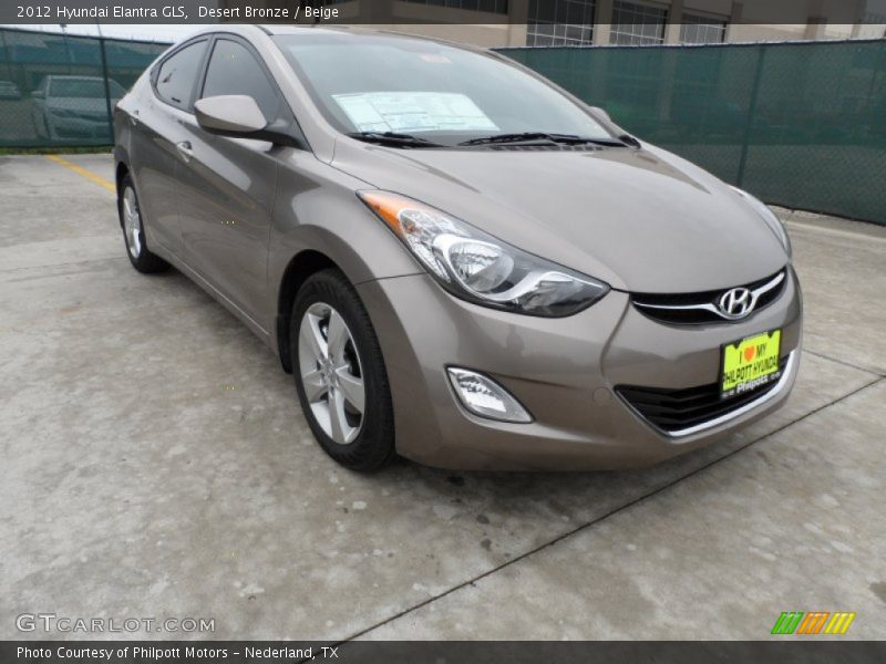 Desert Bronze / Beige 2012 Hyundai Elantra GLS