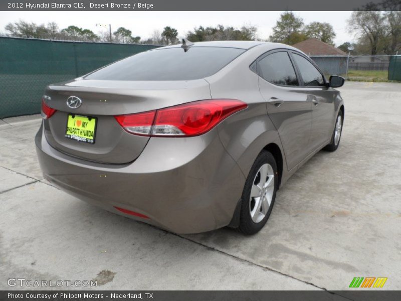 Desert Bronze / Beige 2012 Hyundai Elantra GLS