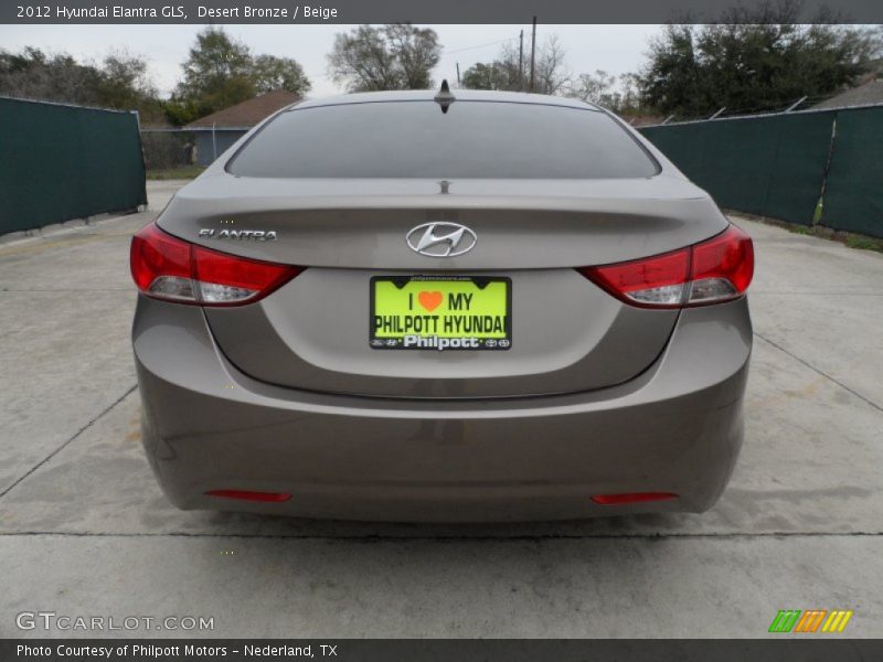 Desert Bronze / Beige 2012 Hyundai Elantra GLS