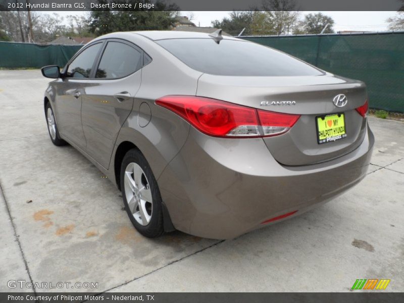 Desert Bronze / Beige 2012 Hyundai Elantra GLS