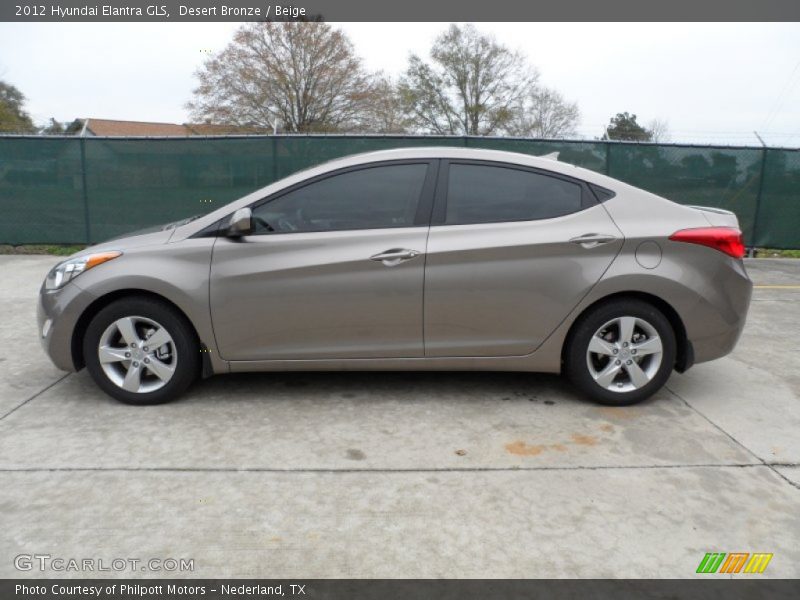 Desert Bronze / Beige 2012 Hyundai Elantra GLS