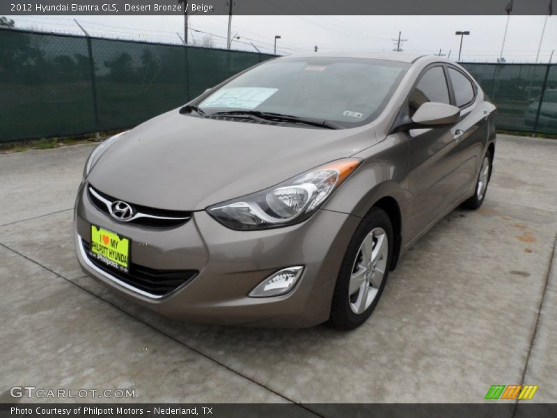 Desert Bronze / Beige 2012 Hyundai Elantra GLS