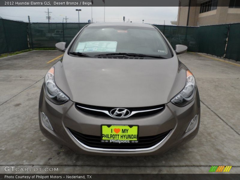Desert Bronze / Beige 2012 Hyundai Elantra GLS