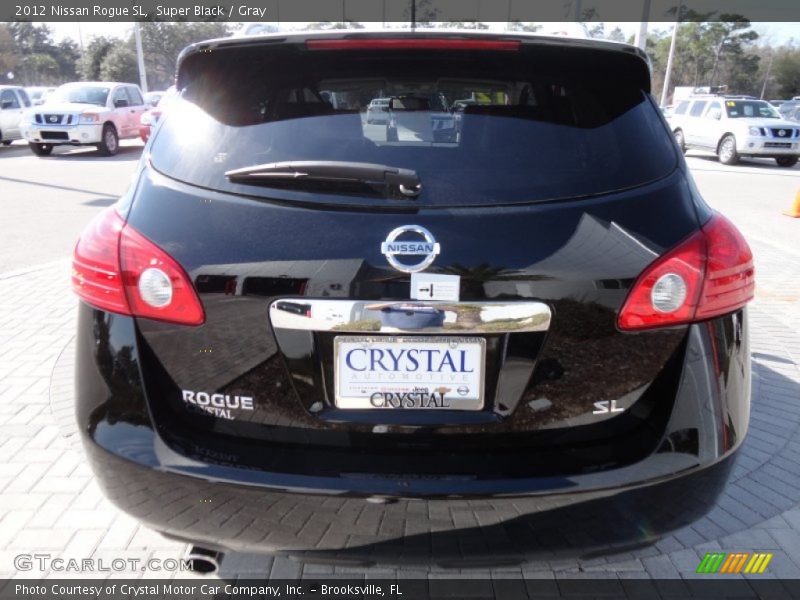 Super Black / Gray 2012 Nissan Rogue SL