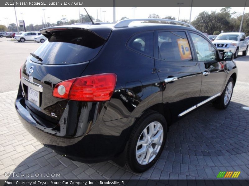 Super Black / Gray 2012 Nissan Rogue SL
