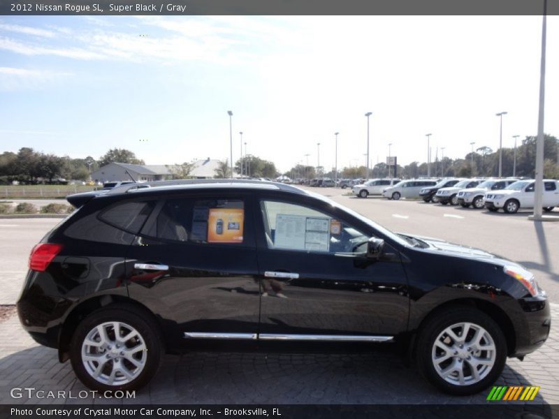 Super Black / Gray 2012 Nissan Rogue SL