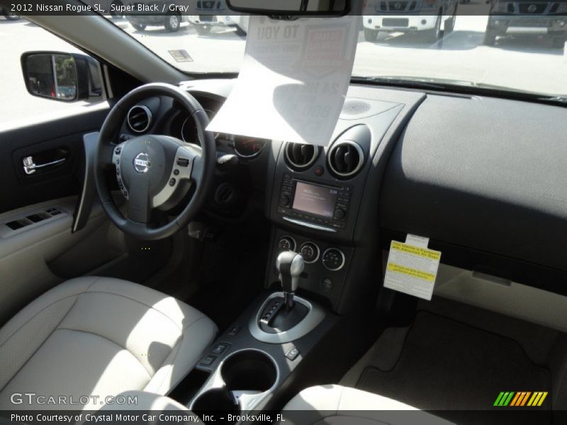 Super Black / Gray 2012 Nissan Rogue SL