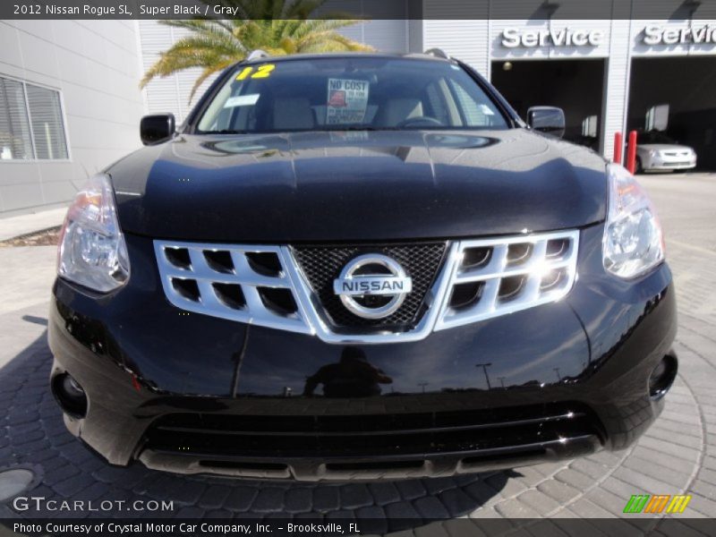 Super Black / Gray 2012 Nissan Rogue SL