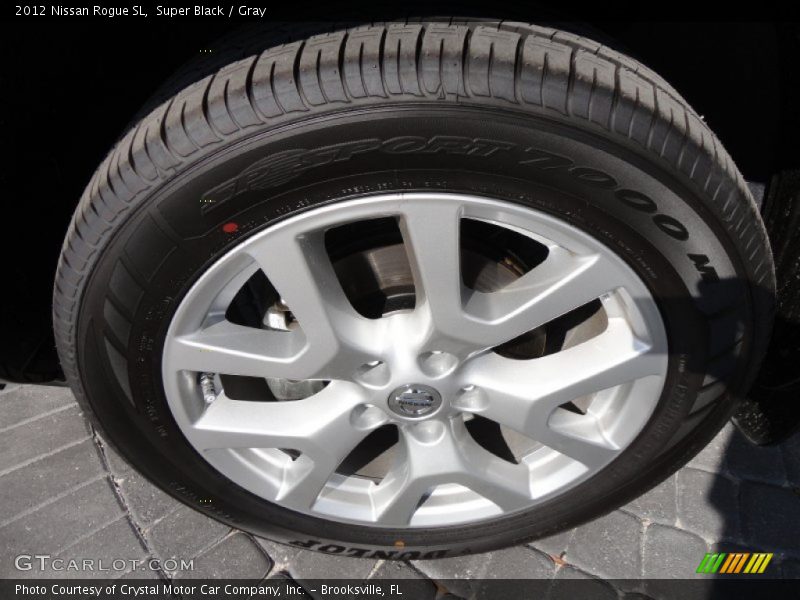 Super Black / Gray 2012 Nissan Rogue SL