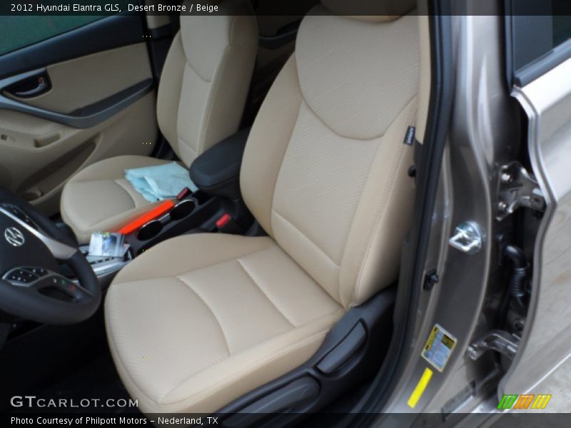 Desert Bronze / Beige 2012 Hyundai Elantra GLS