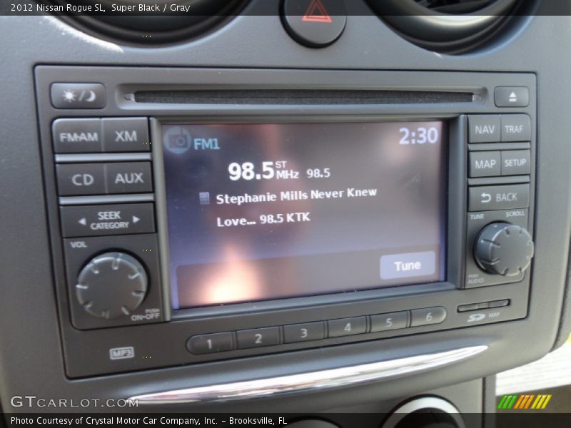 Super Black / Gray 2012 Nissan Rogue SL