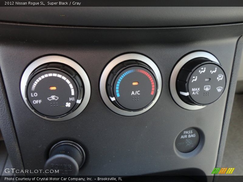 Super Black / Gray 2012 Nissan Rogue SL