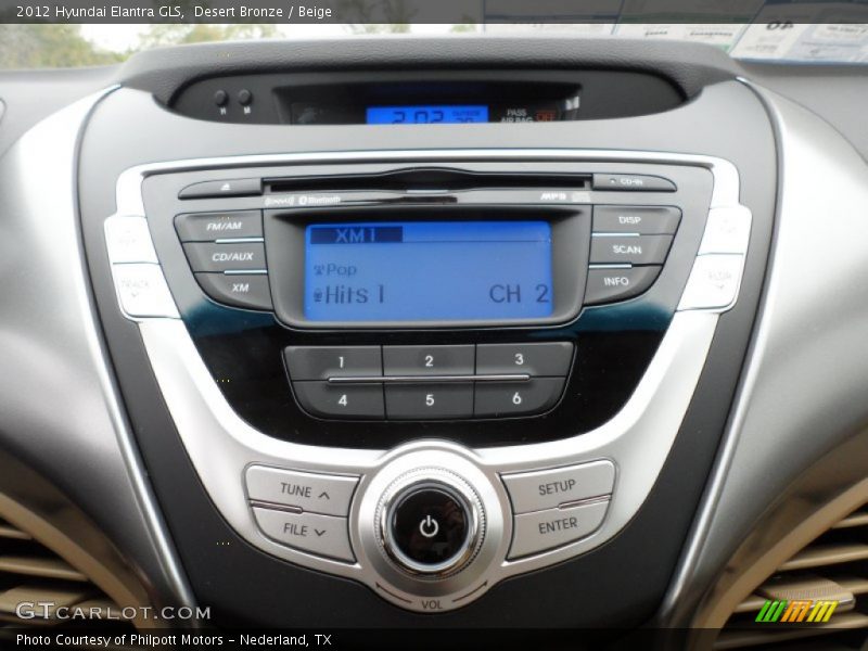 Controls of 2012 Elantra GLS