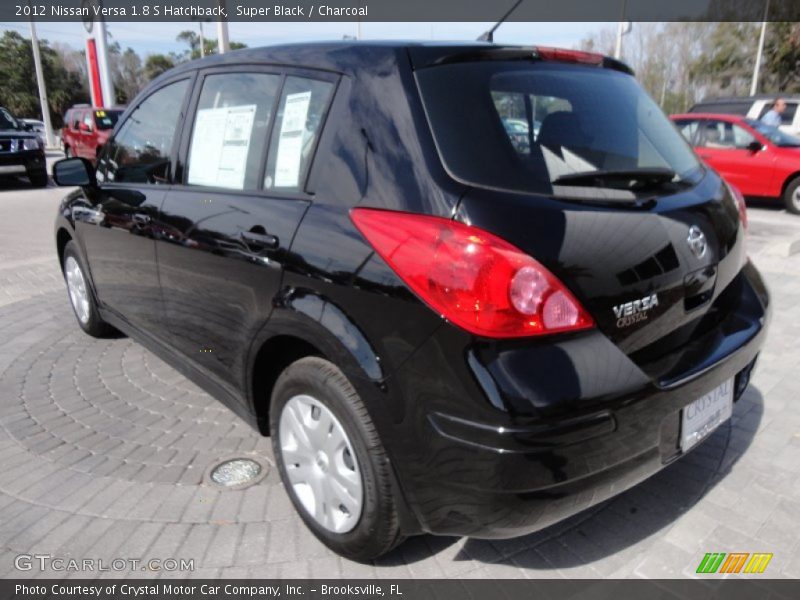 Super Black / Charcoal 2012 Nissan Versa 1.8 S Hatchback