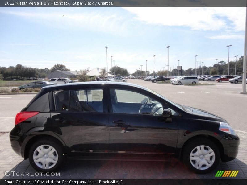 Super Black / Charcoal 2012 Nissan Versa 1.8 S Hatchback