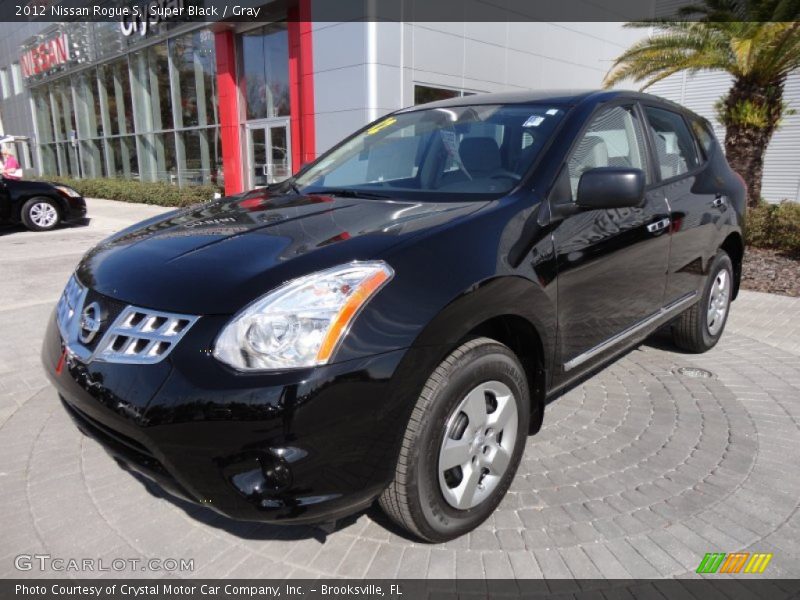 Super Black / Gray 2012 Nissan Rogue S