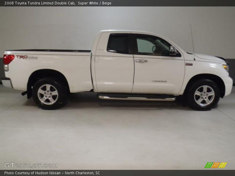 Super White / Beige 2008 Toyota Tundra Limited Double Cab