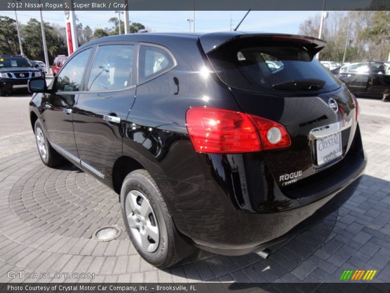 Super Black / Gray 2012 Nissan Rogue S