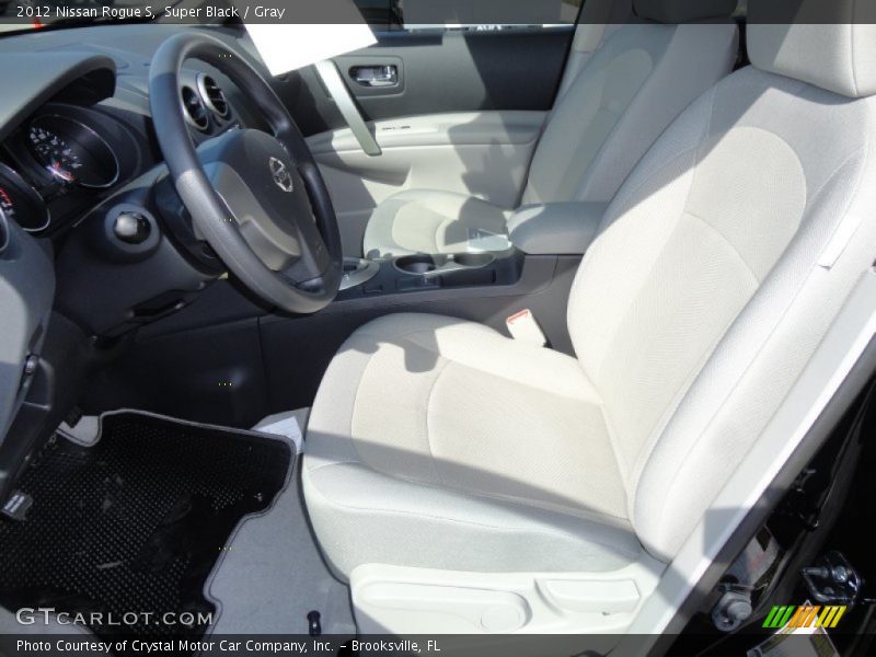Super Black / Gray 2012 Nissan Rogue S