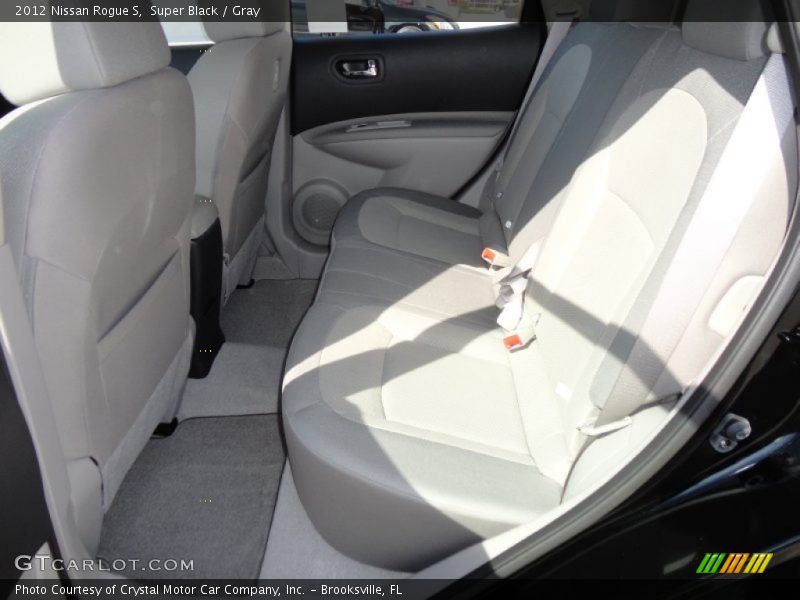 Super Black / Gray 2012 Nissan Rogue S